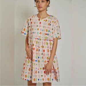Rachel Antonoff Howard Dress in Gemstones Print